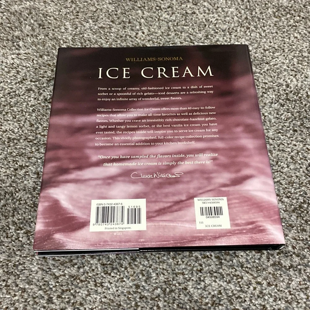 Williams-Sonoma Ice Cream Book!